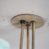 Vintage lacquered metal pendant from the 1950s, Herman Busquet for Hala.