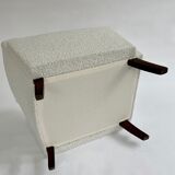 Cube armchair in wool buckle