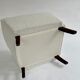 Cube armchair in wool buckle