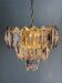 JT Kalmar chandelier, cut glass, 3 levels, Austria, 1970s