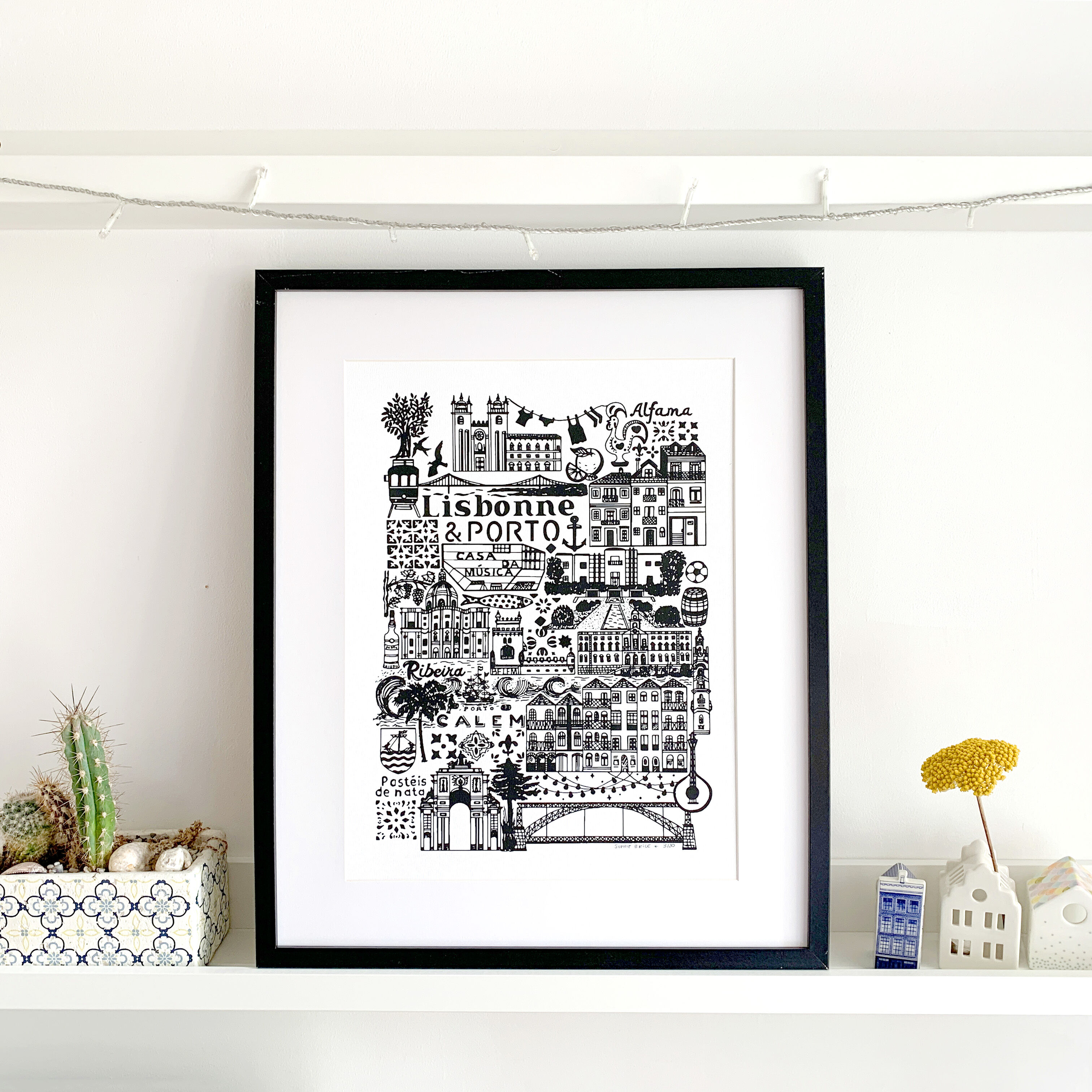 Lisbon/Porto screenprint
