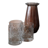 Antique vase in molded glass