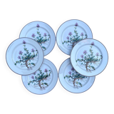 Set of 6 “Thymus” dessert plates BOCH Botanica