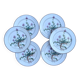 Set of 6 “Thymus” dessert plates BOCH Botanica