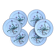 Set of 6 “Thymus” dessert plates BOCH Botanica