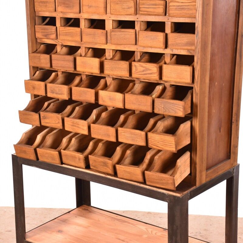 Industrial wall cabinet | old cabinet | vintage sorting cabinet