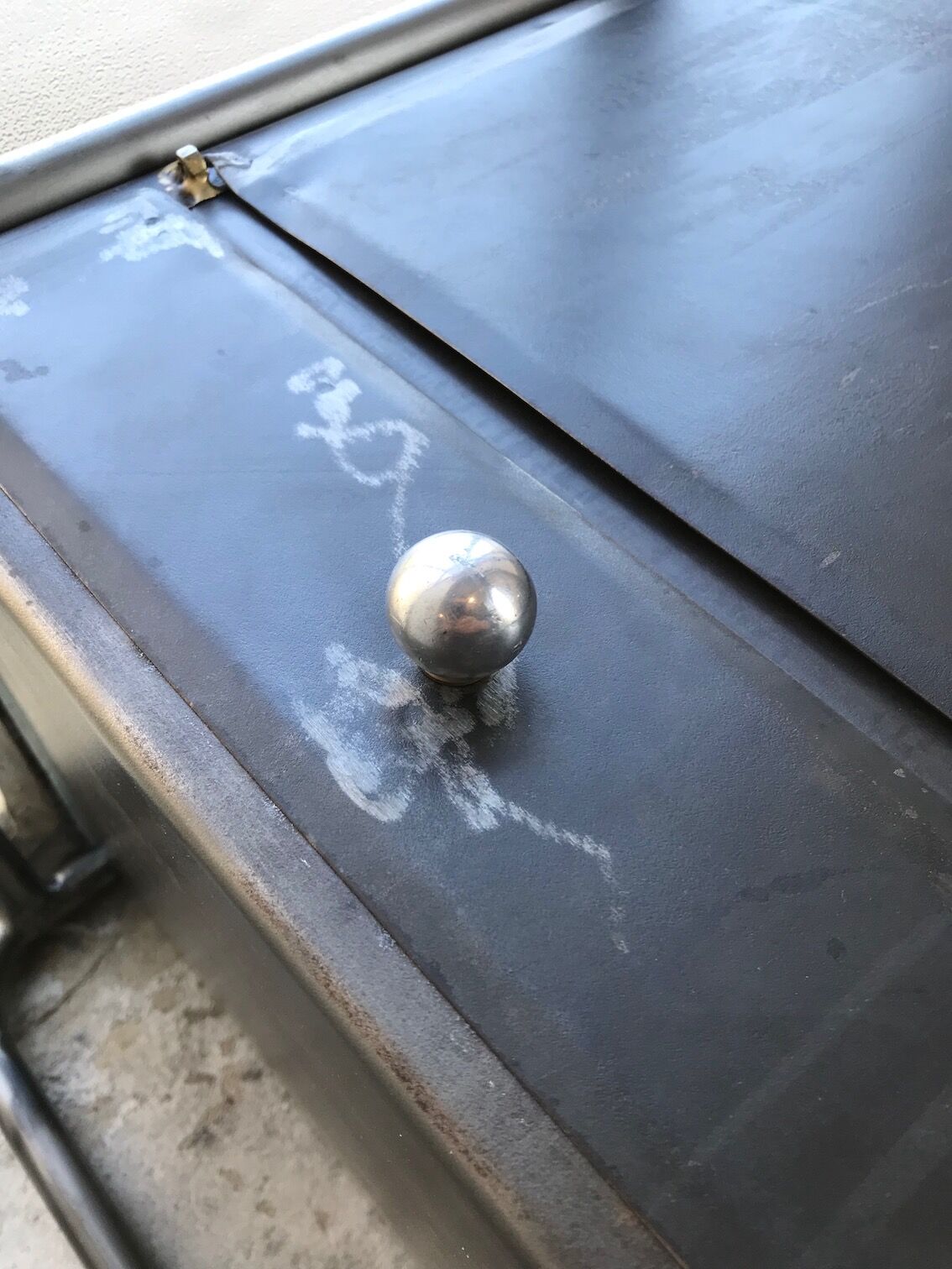 Industrial bedside table