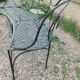 Banc de jardin en fer ancien