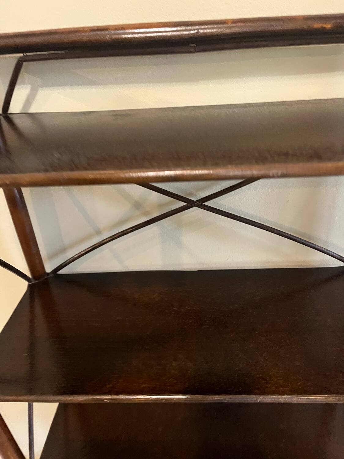 Vintage rattan shelf