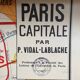 Old School Map School PARIS & Surrounding Areas Numbers 24 & 24bis Vintage