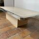 Coffee table and travertine