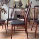 Suite de 6 chaises de salle à manger de Niels Koefoed « Eva » danois en palissandre