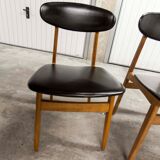 Set of 6 chairs Scandinavian oval back