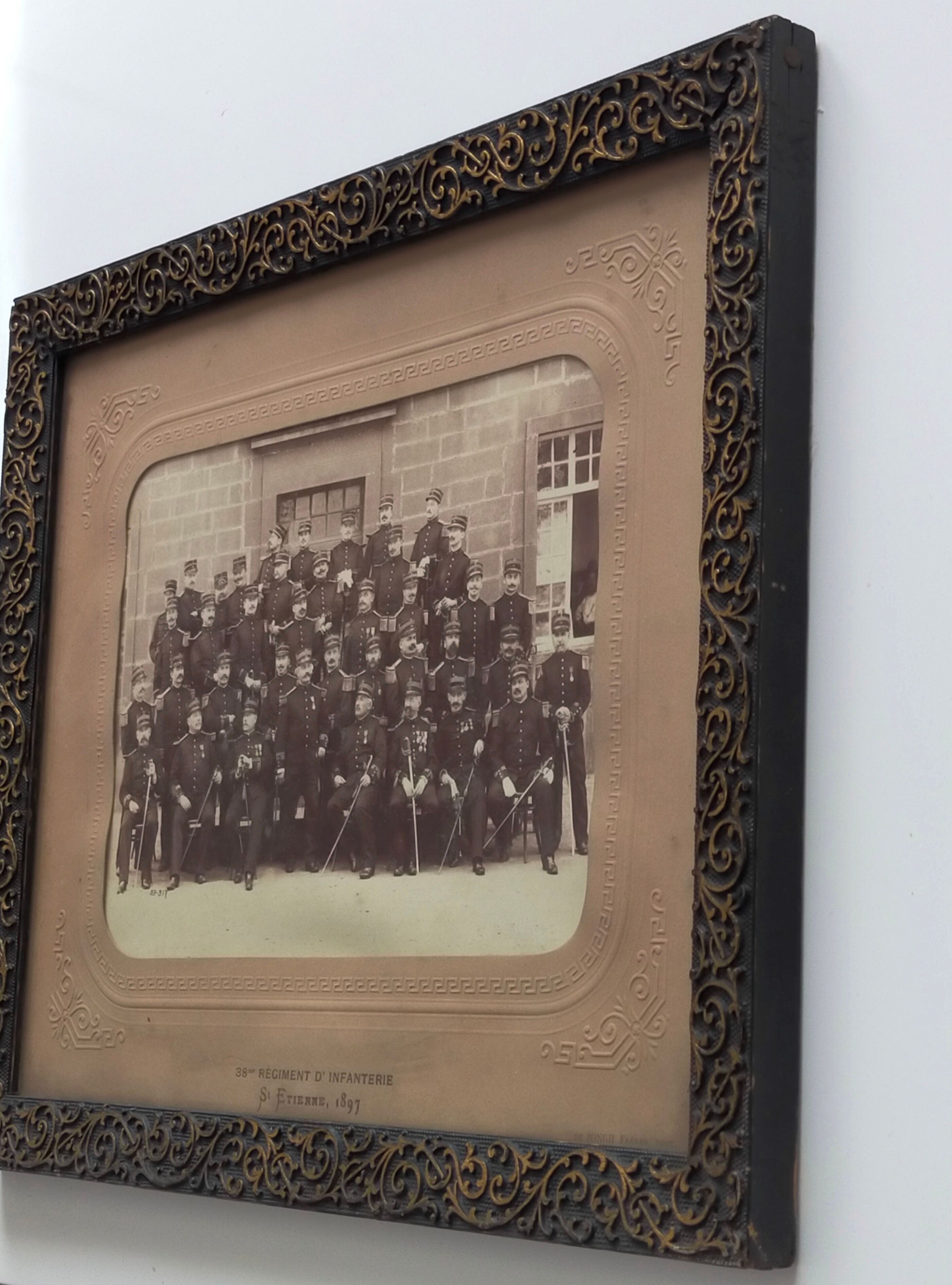 Military photo 38th Infantry Regiment Saint Etienne 1897