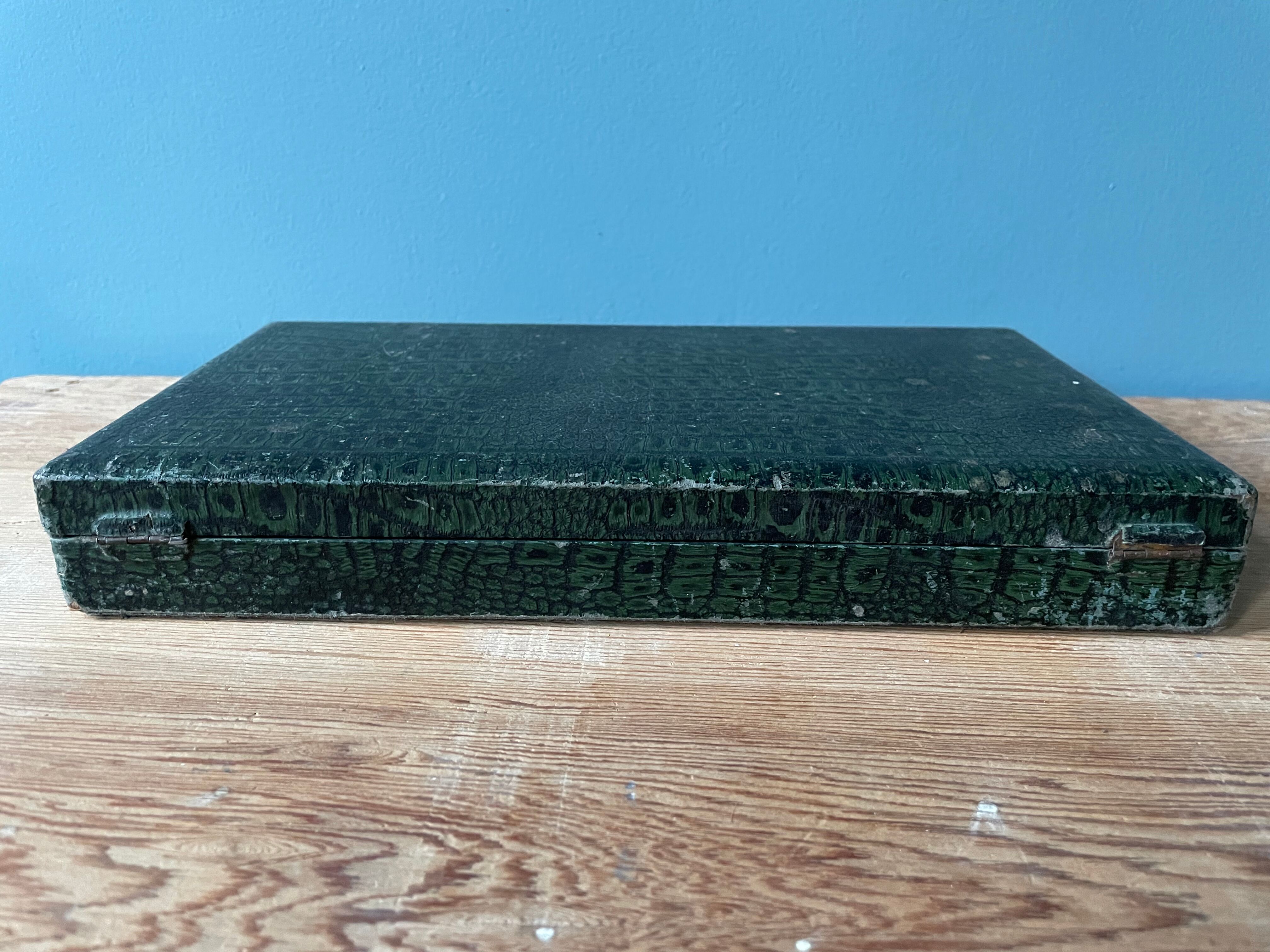 12 antique Ercuis table knives in silver metal