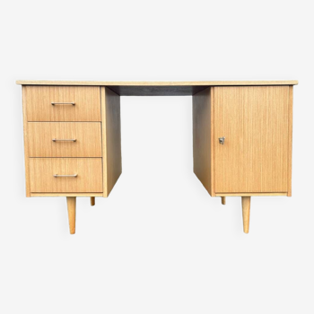 Maison Capelle desk, Scandinavian spirit, vintage, 60s.