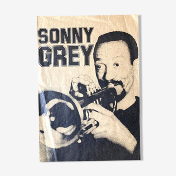 Affiche Blues man trompettiste Sonny Grey