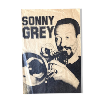 Poster Blues man trumpeter Sonny Grey