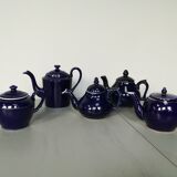 théière  ancienne en porcelaine bleue
