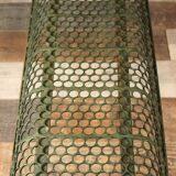 1950s perforated metal bench