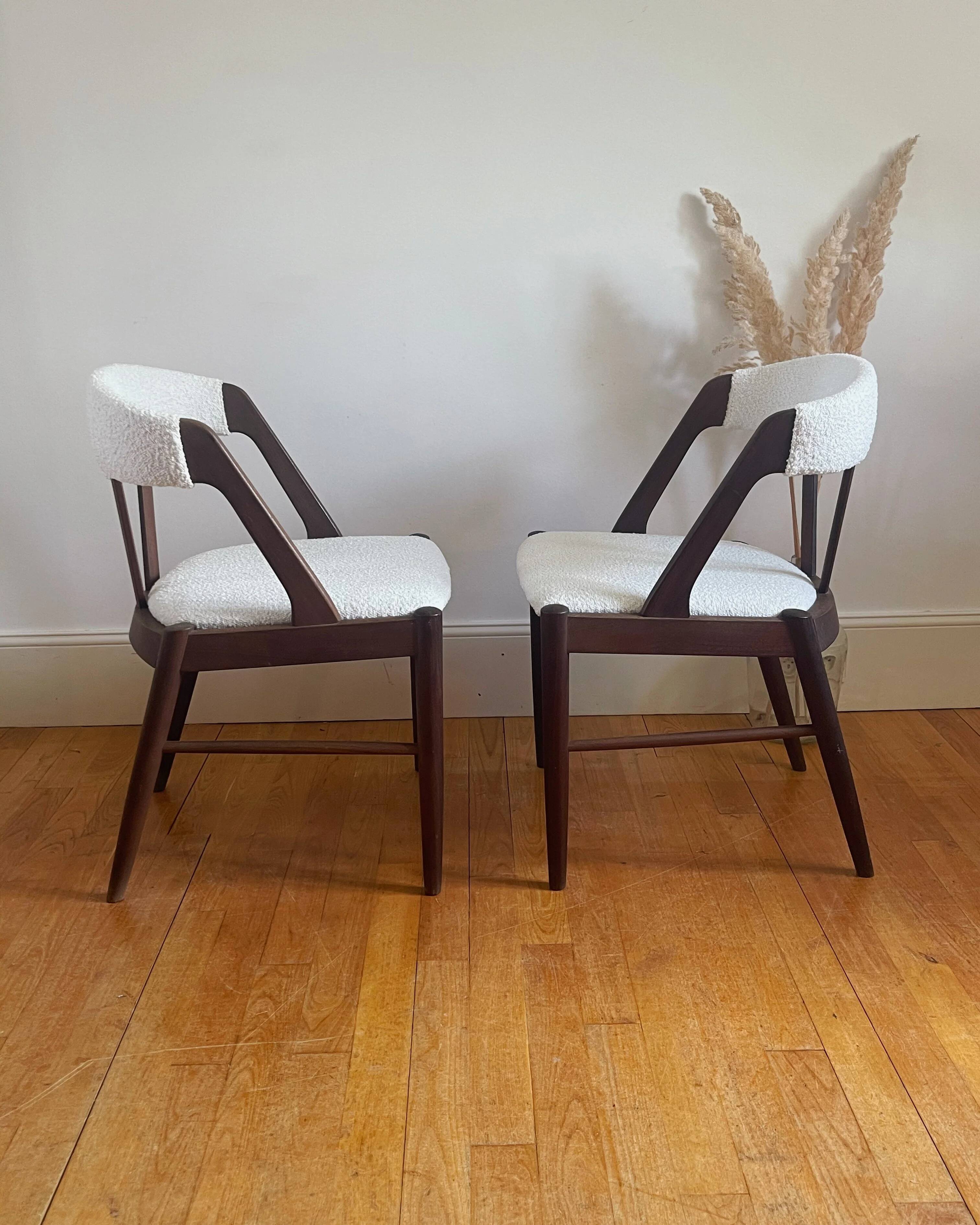 Vintage Scandinavian chair pair "Kirsa"