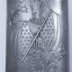 Lady of Spades pocket tray by JM Valette, signed, metal, 1960s.