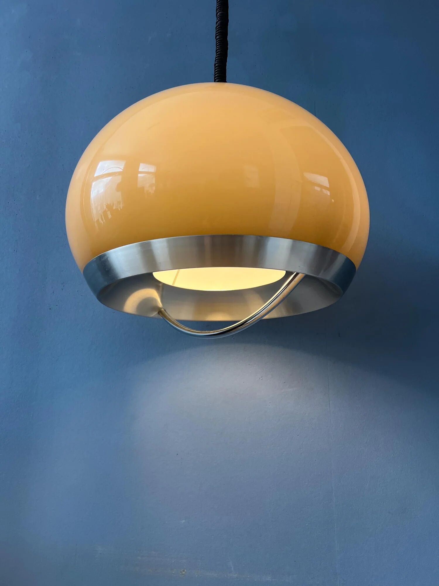 Vintage Dijkstra Space Age Mushroom Pendant Lamp