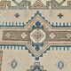 3x6 Cream Blue Oriental Vintage Rug, 109x187Cm