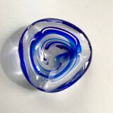 Signed Ashtray by Max Verboeket for Kristalunie Maastricht, Holland, Dutch design