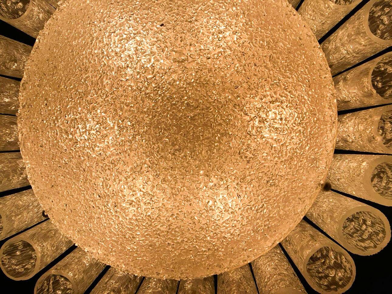 Mid-century ceiling lamp by Doria Leuchten, Germany, 1970s.