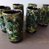 6 ceramic glasses from Toledo