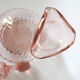 Pink glass decanter