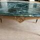 Green marble coffee table