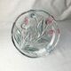 Colored glass dish on foot Walther glass
