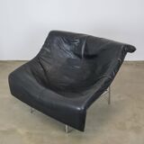 Vintage leather Butterfly chair with steel frame by G. van den Berg, Montis