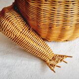 Wicker frog magazine holder Olivier Cajan