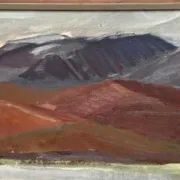 Swedish Oil on Canvas – “Mountains and Water” – Signed – Vintage & Framed