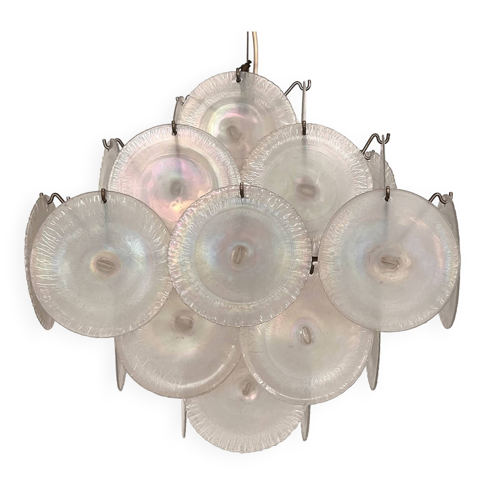 Italian Murano Chandelier by Carlo Nason for Mazzega, 70s