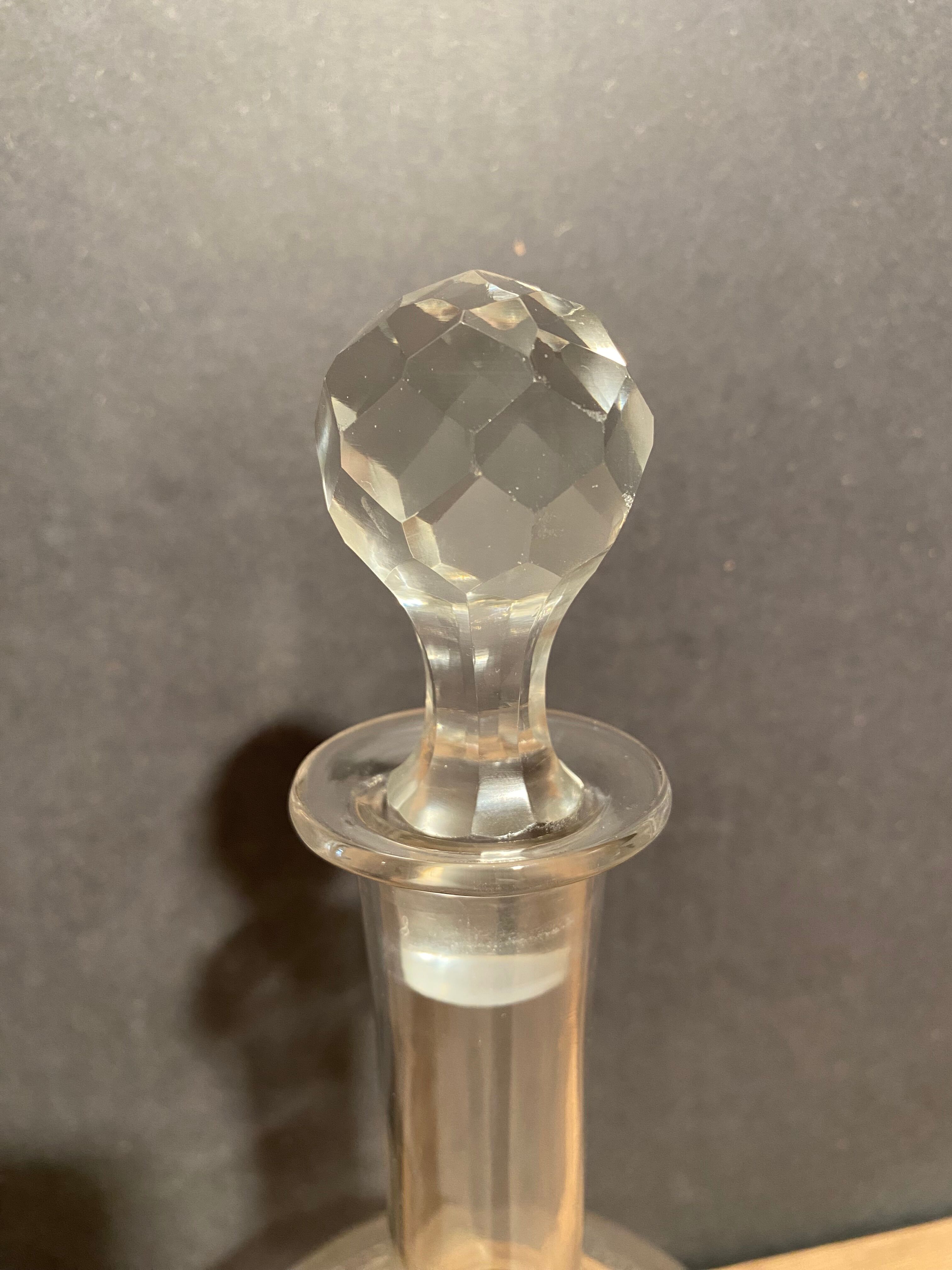 Glass decanter decorated with spirals late nineteenth early twentieth