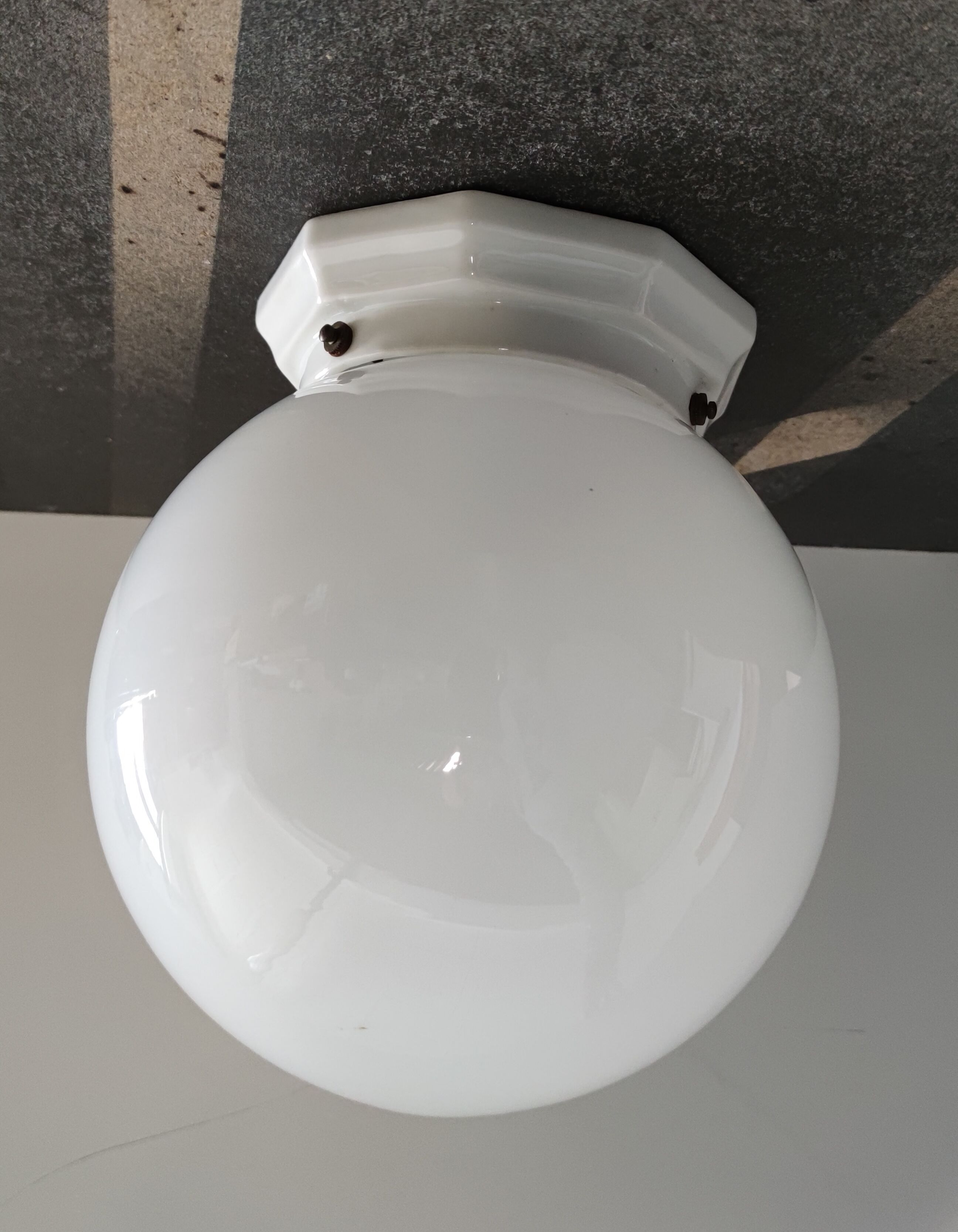Glass ceiling lamp