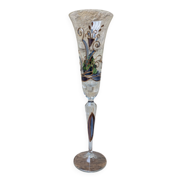 Flute à champagne Paul Nagel collection rêveries modèle Atlantis peint main
