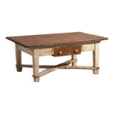 Ancienne table basse blanche (vers 1920)