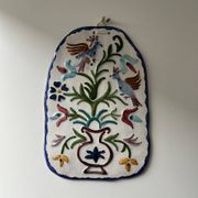 Ceramic plaque decorated with birds