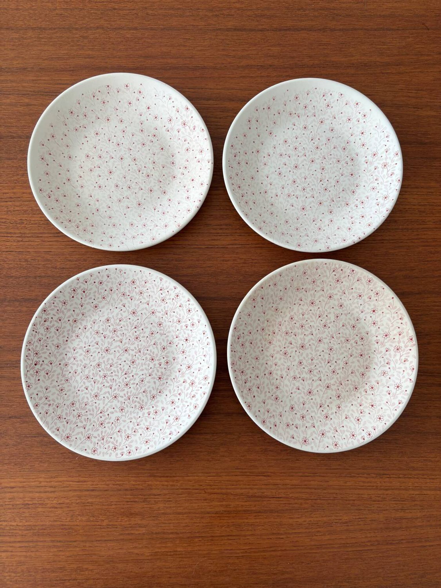 Vintage Sarreguemines dessert plates - Set of 4 antique plates