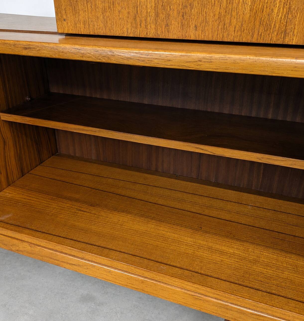 Vintage Scandinavian highboard in teak, 1960s.
