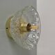 Vintage molded glass lampshade wall light - tableware collection -
