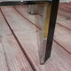 OLD VINTAGE CHROME COFFEE TABLE