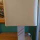 Travertine lamp foot with its original lampshade