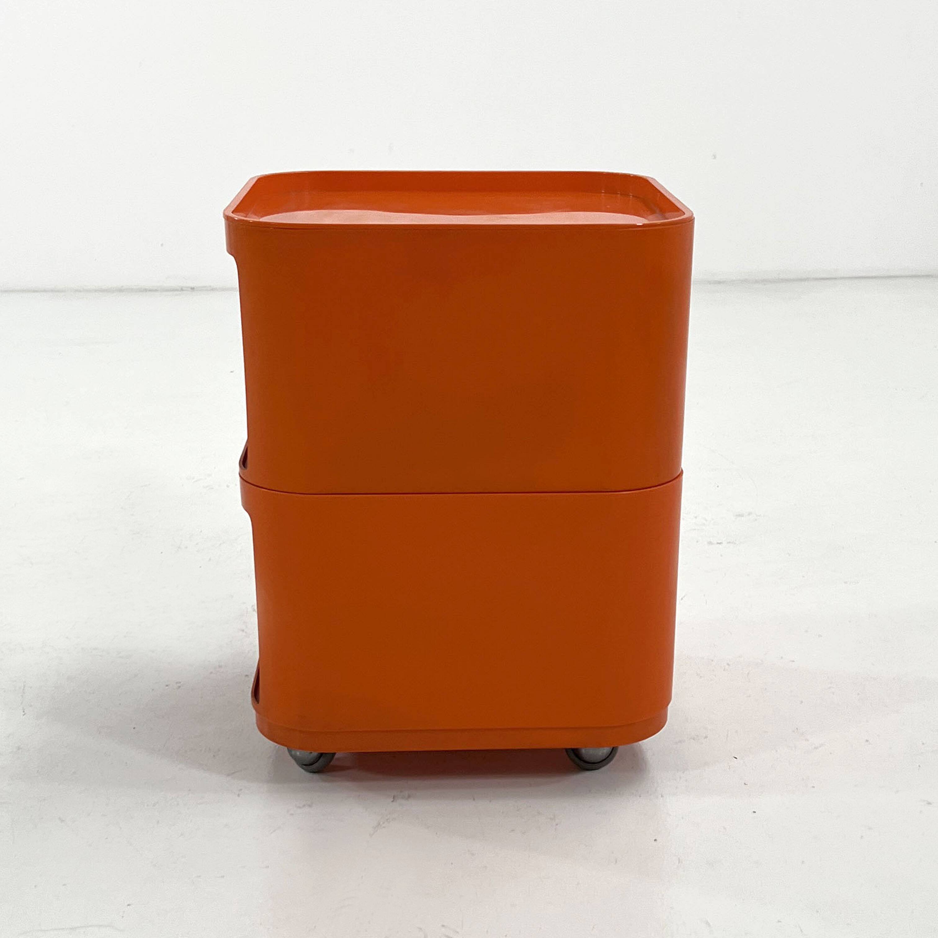 Componibili Cabinet Orange by Anna Castelli Ferrieri for Kartell, 1970