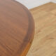 Mid-Century Teak Round Extending Dining Table, Denmark, 1960s